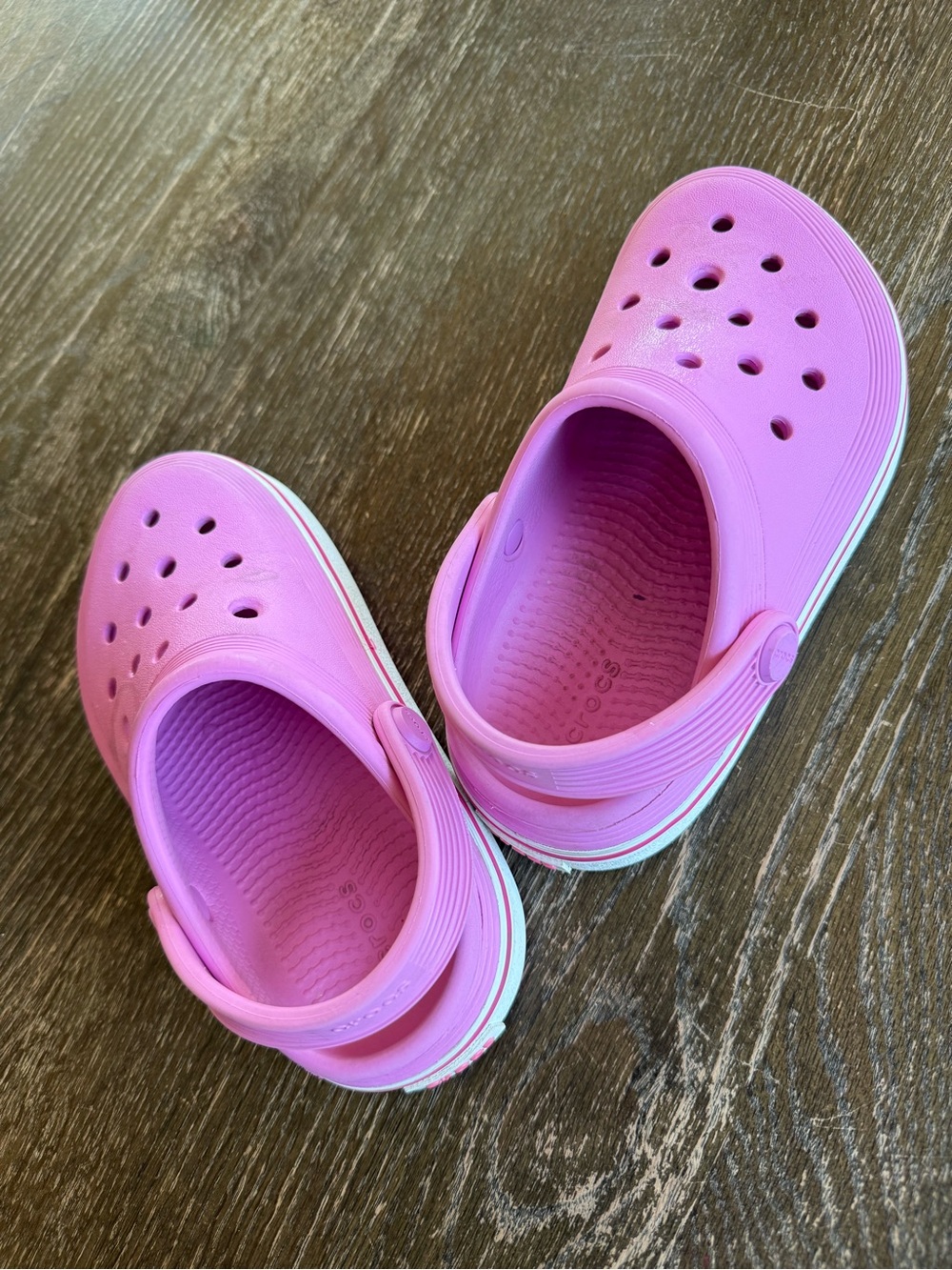 Kids Pink Slip-On Clog Shoes